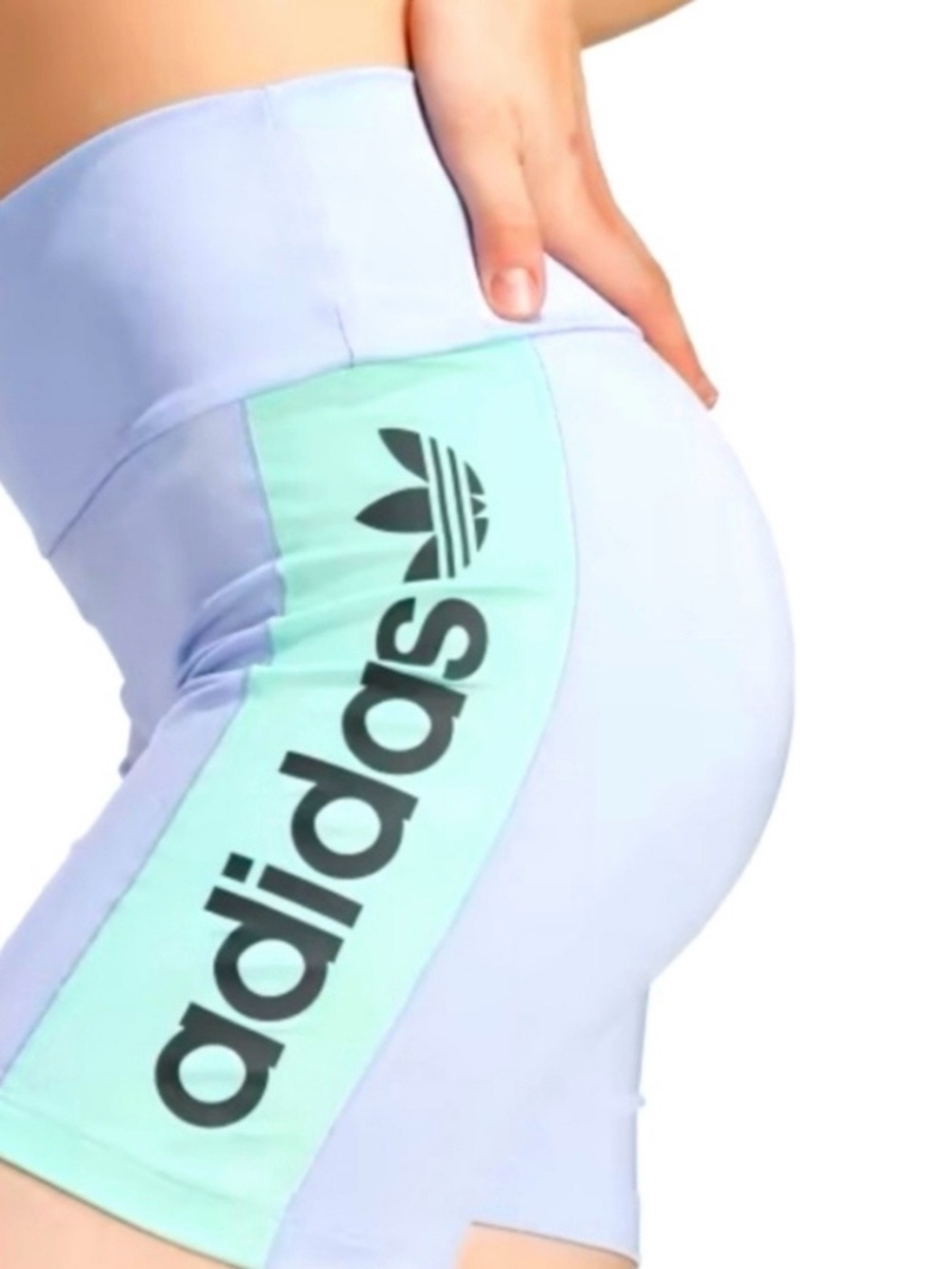 adidas Light Blue and Mint Green Two-Piece Athletic Set size large/medium